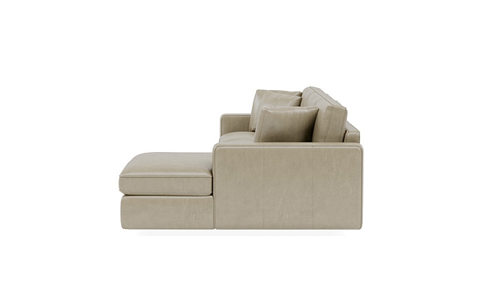 James Leather 3-Seat Right Chaise Sectional - Image 4