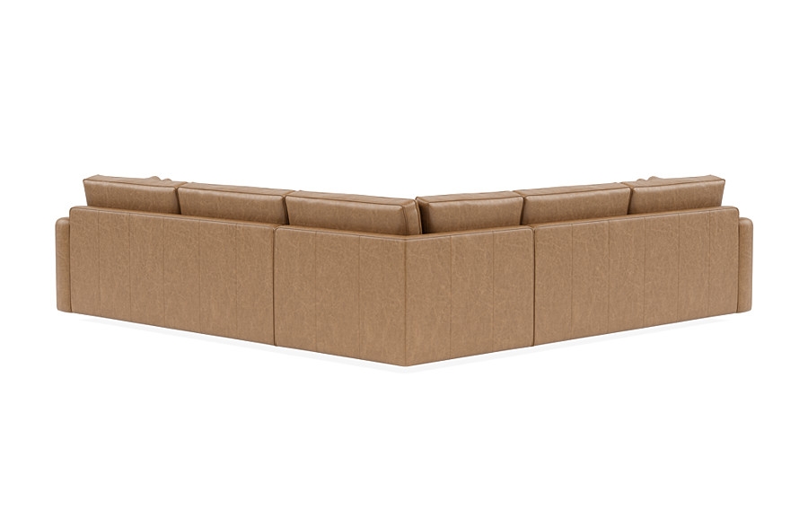 James Leather 3-Piece 4-Seat Corner Sectional - Image 1
