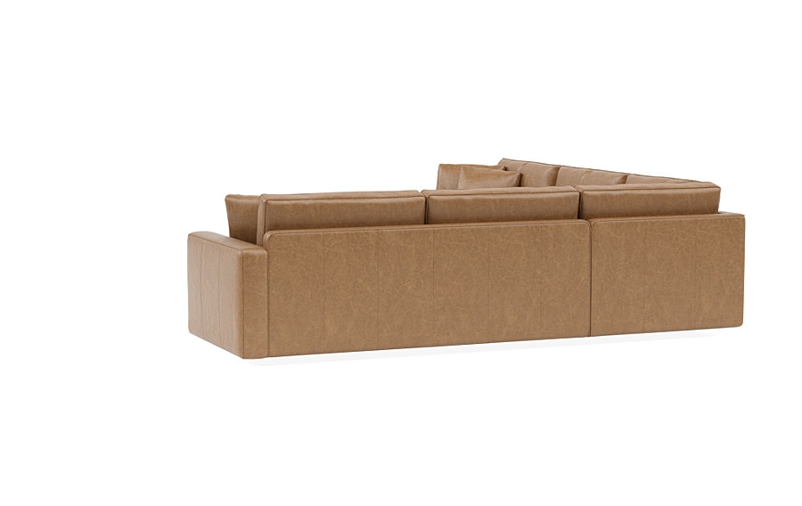 James Leather 3-Piece 4-Seat Corner Sectional - Image 4