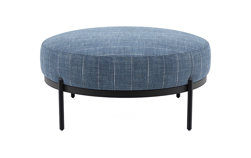 Kyle Round Coffee Table Ottoman - Image 4