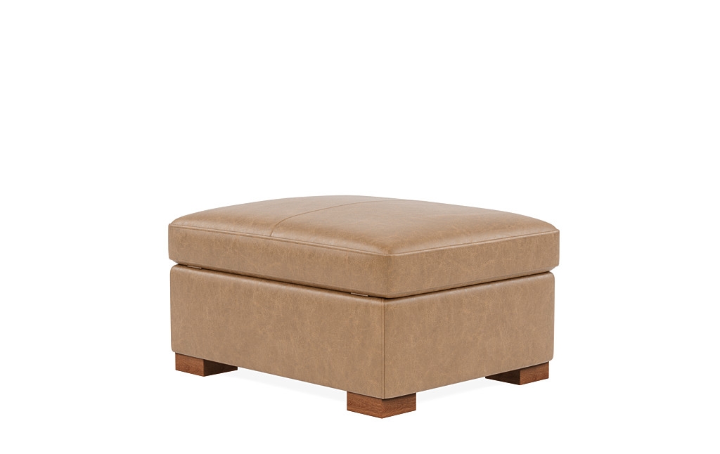 Charly Leather Storage Ottoman - Image 4