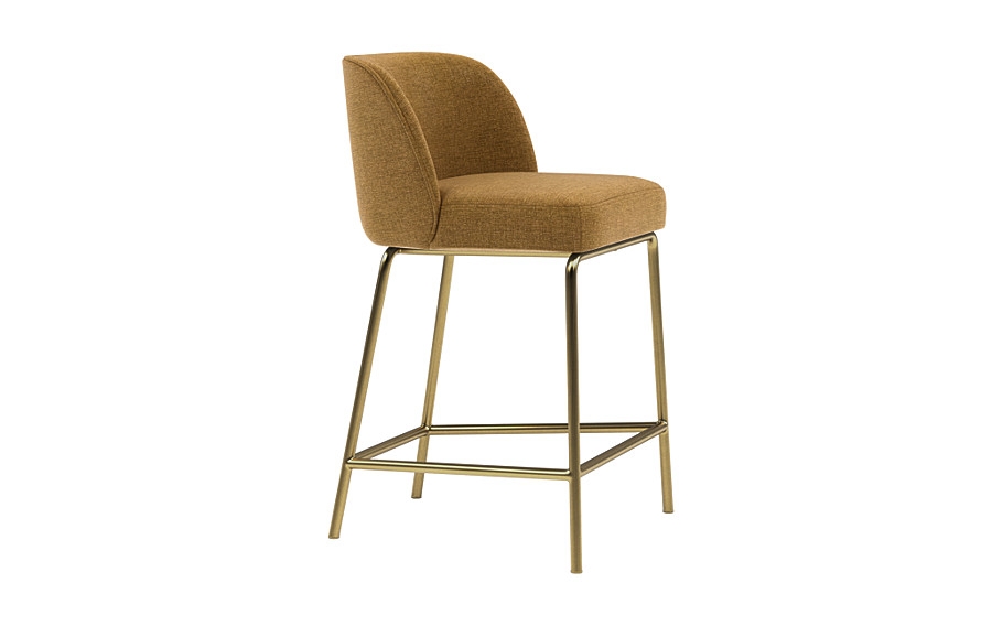 Graham Metal Framed Upholstered Counter Stool - Image 4