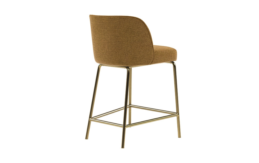 Graham Metal Framed Upholstered Counter Stool - Image 1