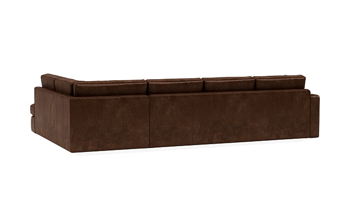 James Leather 4-Seat Right Bumper Sectional - Image 3