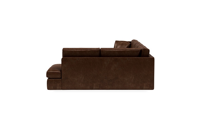 James Leather 4-Seat Right Bumper Sectional - Image 1