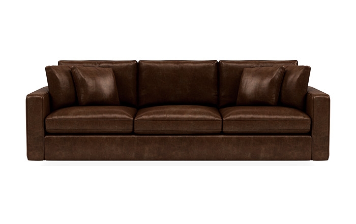 James Leather 3-Seat Sofa - Image 0