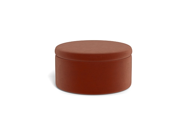 Colten Round Storage Coffee Table Ottoman - Image 3