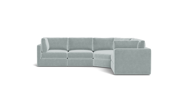 Tatum Modular 5-Seat Wedge Corner Sectional - Image 4