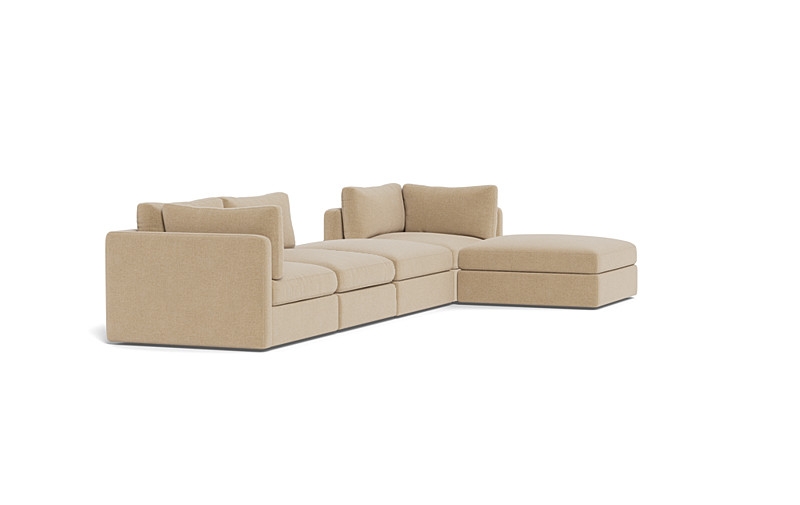 Tatum Modular Chaise Sectional with Open Ottoman - Image 4