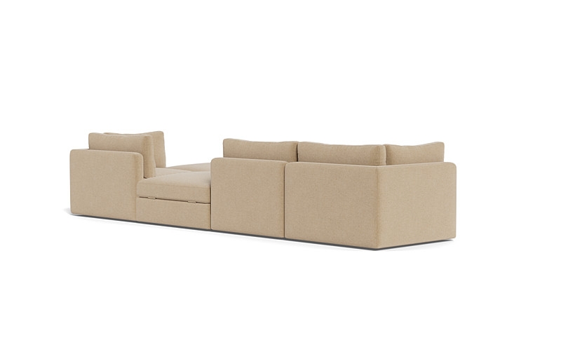 Tatum Modular Chaise Sectional with Open Ottoman - Image 2