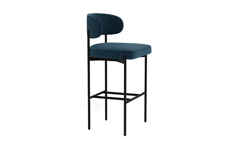Hollis Metal Framed Upholstered Bar Stool - Image 3