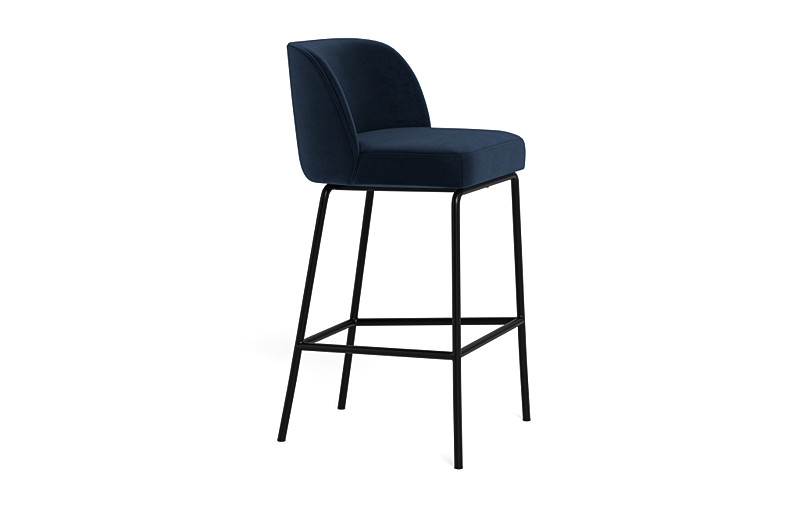 Graham Metal Framed Upholstered Bar Stool - Image 4