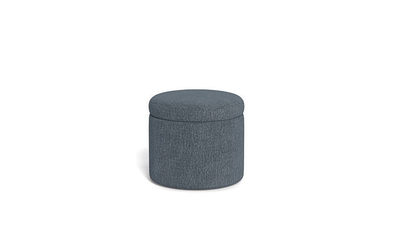 Colten Round Storage Stool Ottoman - Image 1