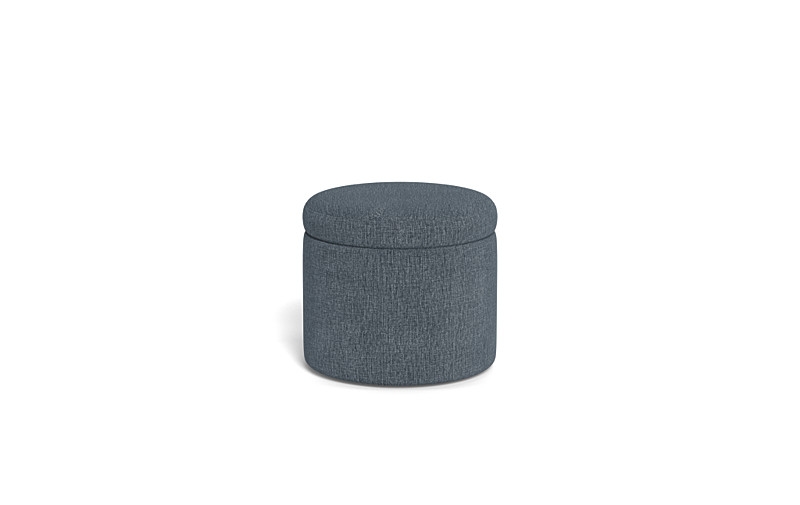 Colten Round Storage Stool Ottoman - Image 4