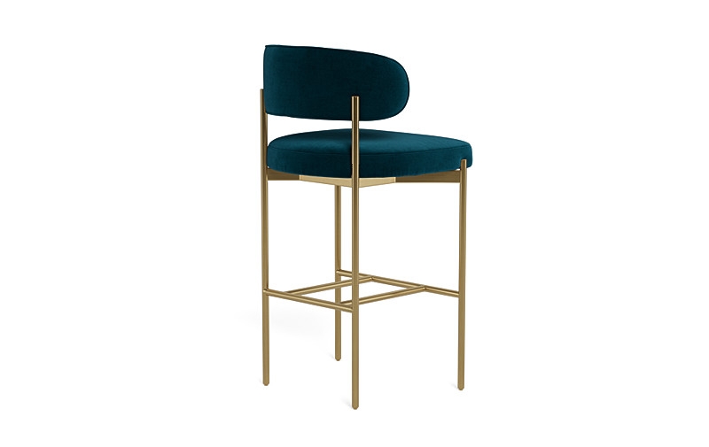 Hollis Metal Framed Upholstered Bar Stool - Image 3