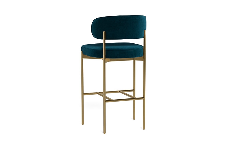 Hollis Metal Framed Upholstered Bar Stool - Image 4