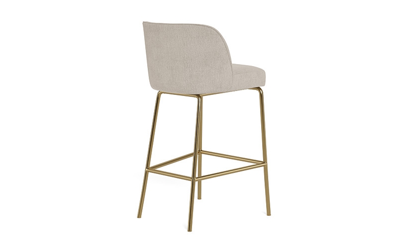Graham Metal Framed Upholstered Bar Stool - Image 2
