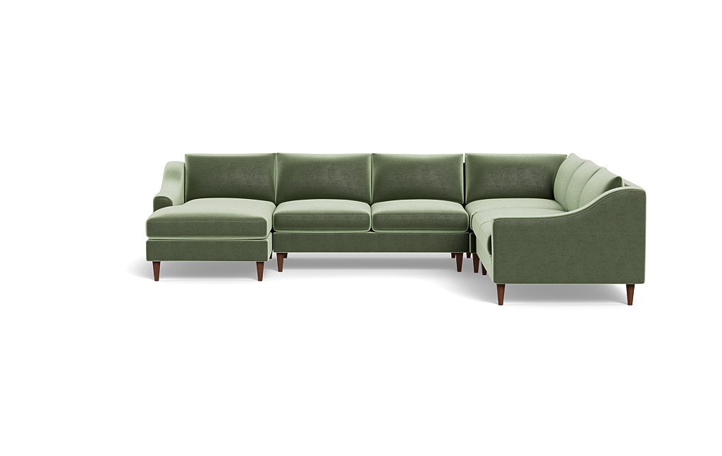 Saylor Slope Arm 4-Piece Corner Sectional Sofa with Left Chaise - Image 0