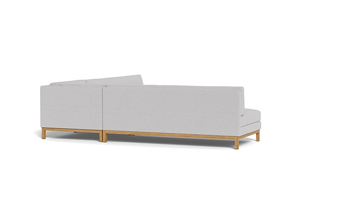 Jasper Outdoor Sectional Sofa | Shale | Natural Teak | 108" x 108" - Image 2