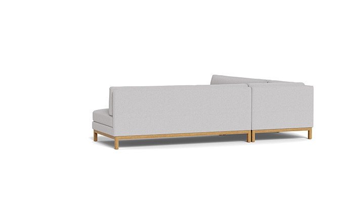 Jasper Outdoor Sectional Sofa | Shale | Natural Teak | 108" x 108" - Image 4