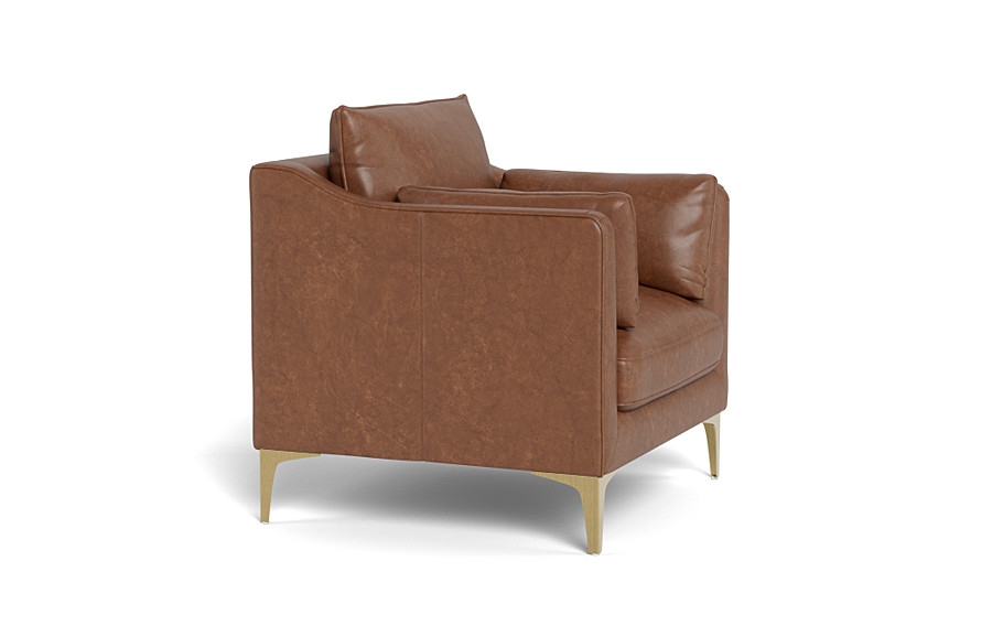 Caitlin Leather Petite Chair by The EverygirlÃ?Â® - Image 4