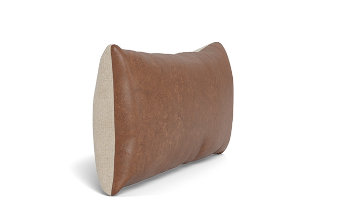 Throw Pillows Leather 14 x 30" Lumbar" - Image 2