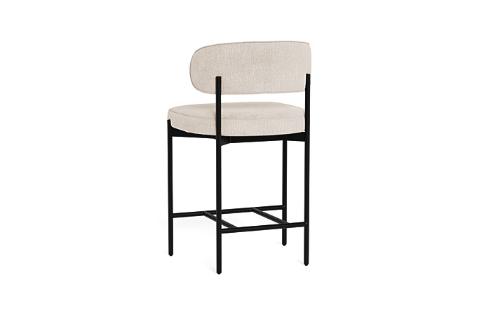 Hollis Metal Framed Upholstered Counter Stool - Image 4