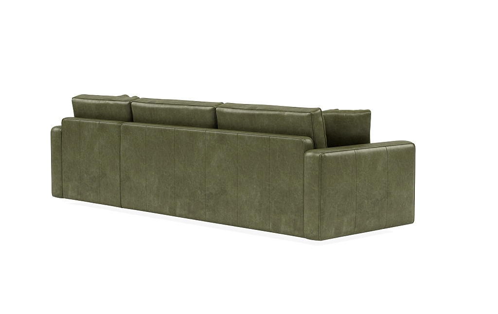 James Leather 3-Seat Right Chaise Sectional - Image 3