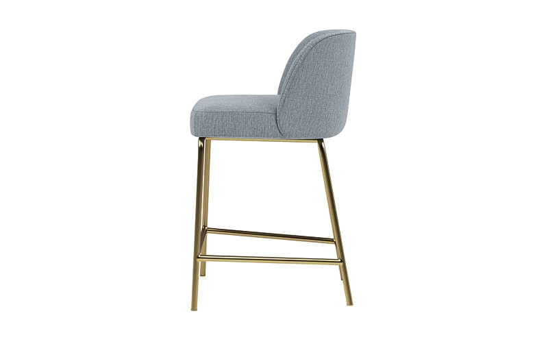 Graham Metal Framed Upholstered Counter Stool - Image 3