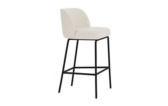 Graham Metal Framed Upholstered Bar Stool - Image 1