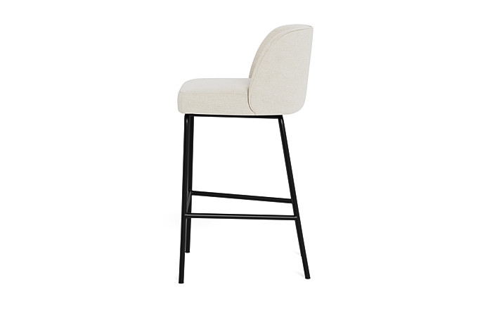 Graham Metal Framed Upholstered Bar Stool - Image 4