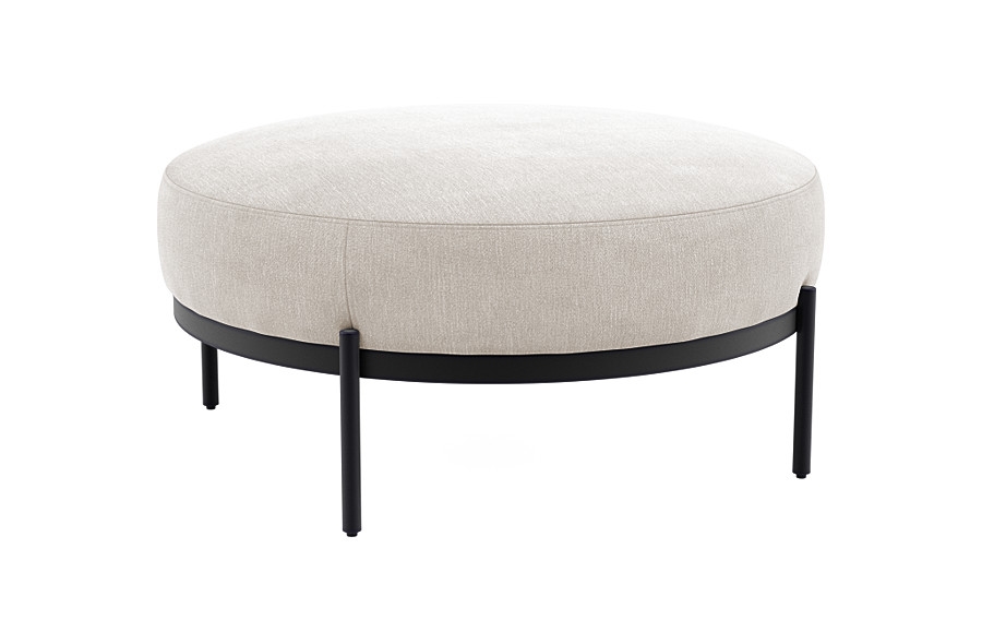 Kyle Round Coffee Table Ottoman - Image 4