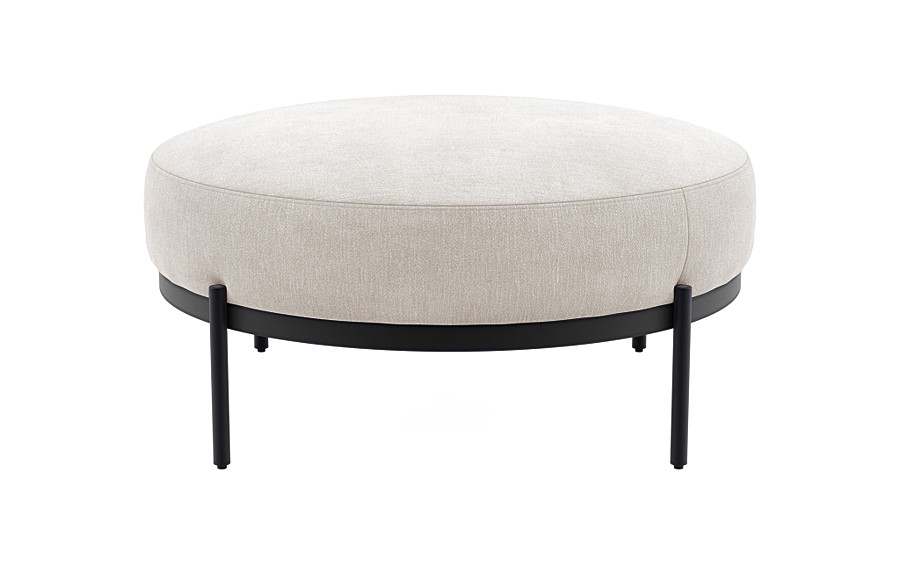 Kyle Round Coffee Table Ottoman - Image 1