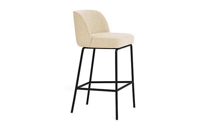 Graham Metal Framed Upholstered Bar Stool - Image 2