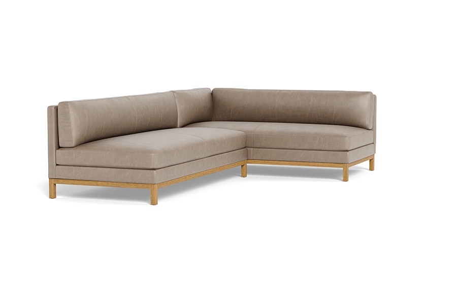 Jasper Leather  Chaise Sectional - Image 1