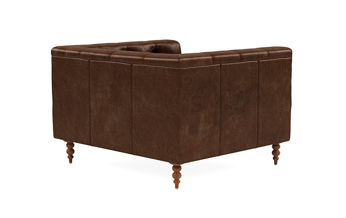 Ms. Chesterfield Leather Accent Chair - Image 3