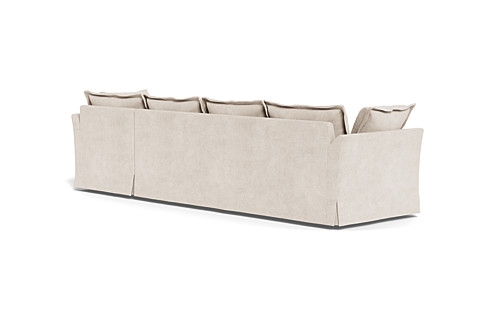 Skylar Slipcovered 4-Seat  Chaise Sectional - Image 1