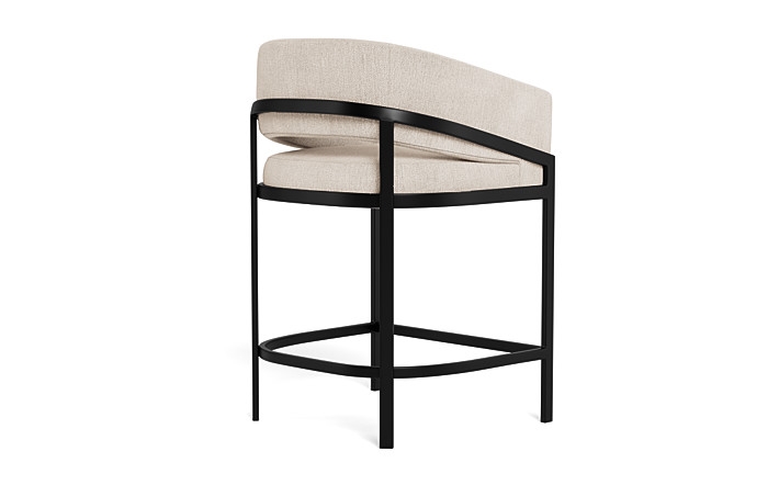Mina Metal Framed Upholstered Stool - Image 3