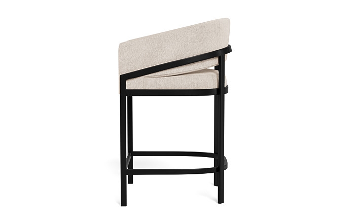 Mina Metal Framed Upholstered Stool - Image 2