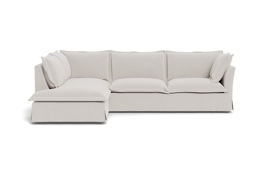 Skylar Slipcovered 3-Seat  Bumper Sectional - Image 0