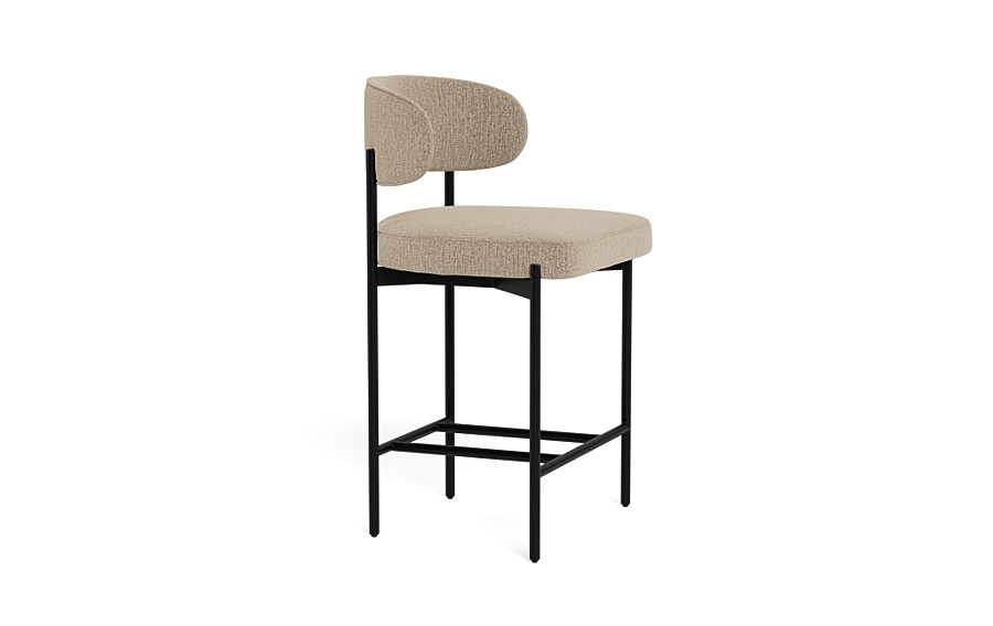 Hollis Metal Framed Upholstered Counter Stool - Image 4