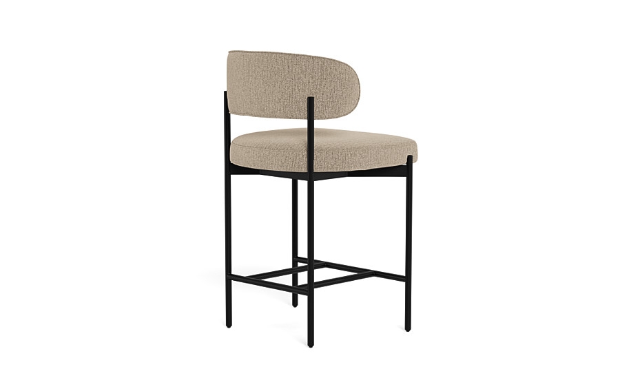 Hollis Metal Framed Upholstered Counter Stool - Image 2