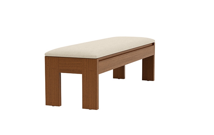 Cade Wood Framed Upholstered Storage Bench - Image 4