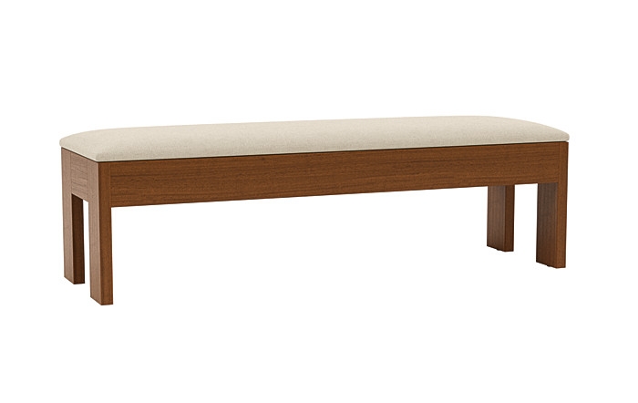 Cade Wood Framed Upholstered Storage Bench - Image 2