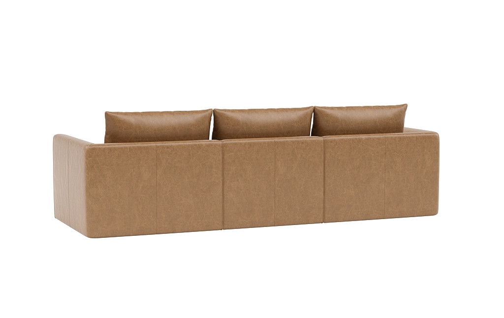 Beckham Leather Modular 3-Seat Left Chaise Sectional - Image 2