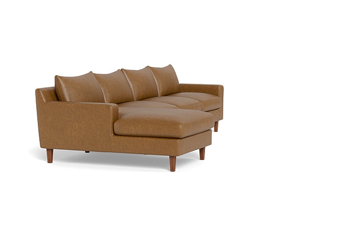 Sloan Leather 4-Seat  Chaise Sectional - Image 1