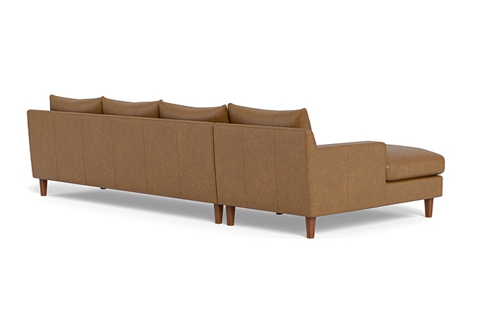Sloan Leather 4-Seat  Chaise Sectional - Image 3