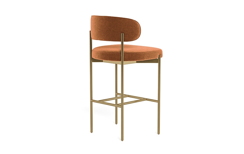 Hollis Metal Framed Upholstered Bar Stool - Image 3