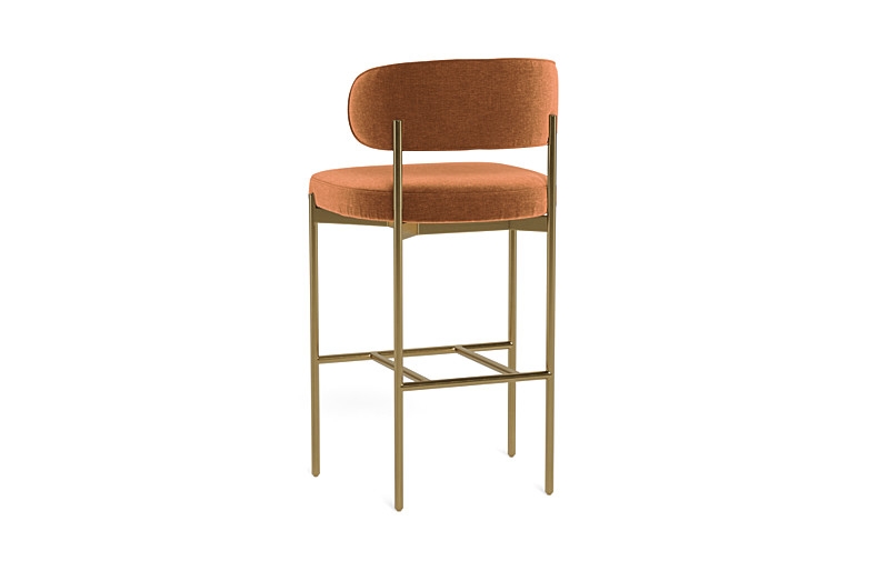 Hollis Metal Framed Upholstered Bar Stool - Image 4