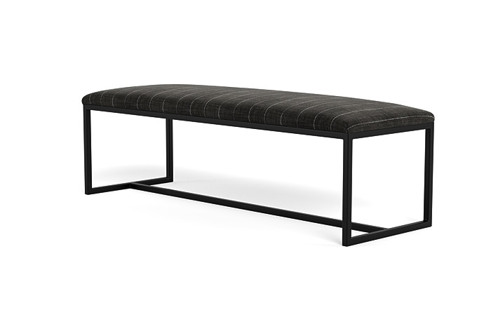 Fritz Metal Framed Upholstered Bench - Image 2
